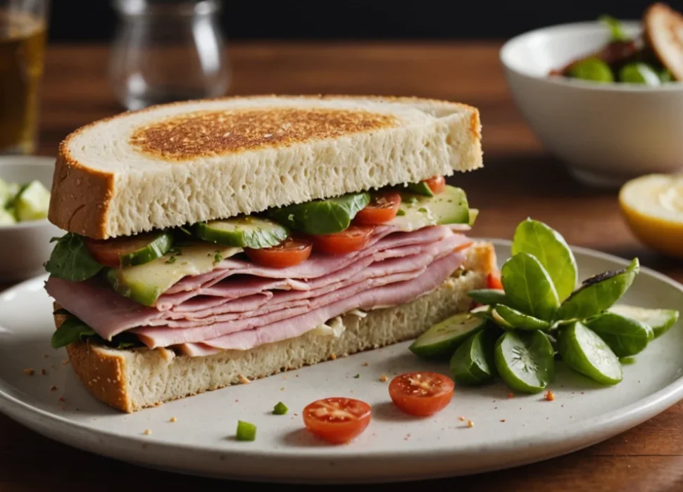 sandwich pain de mie jambon